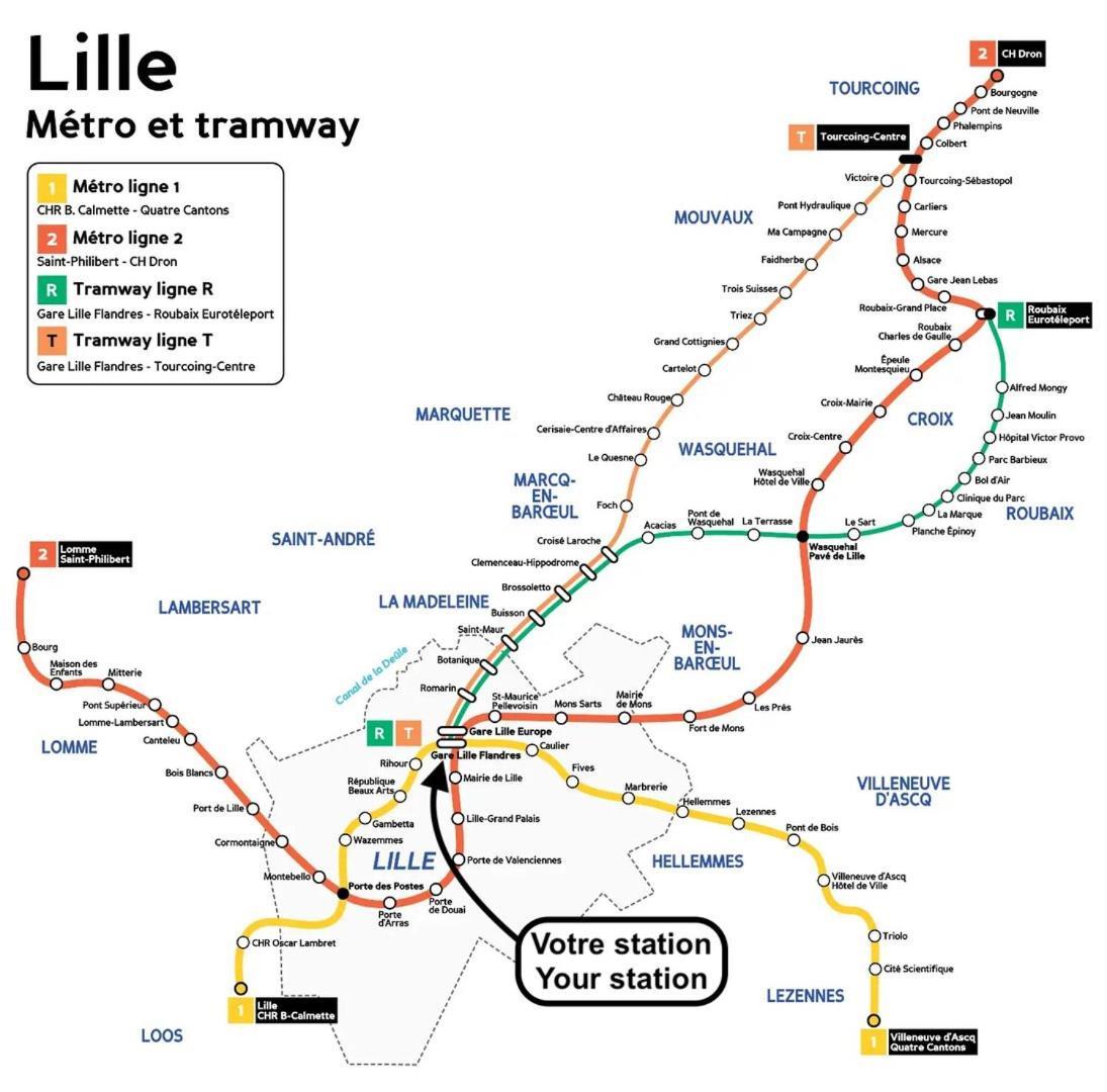 Lille Hypercentre / Gares - Superbe Studio Equipe Eksteriør billede